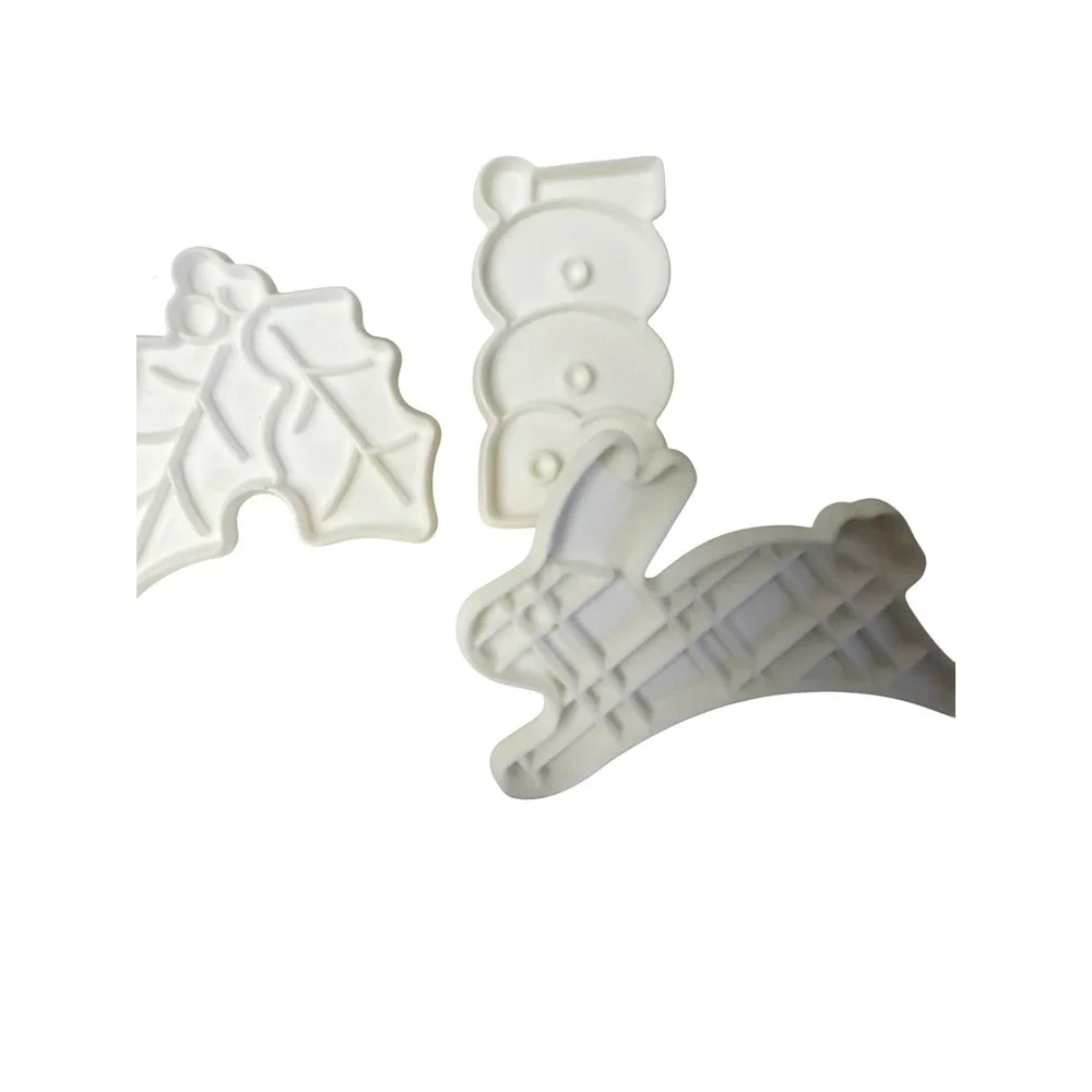 Tupperware Cookie Cutter Set Unisex OS White Vintage Holiday Seasonal 7pc